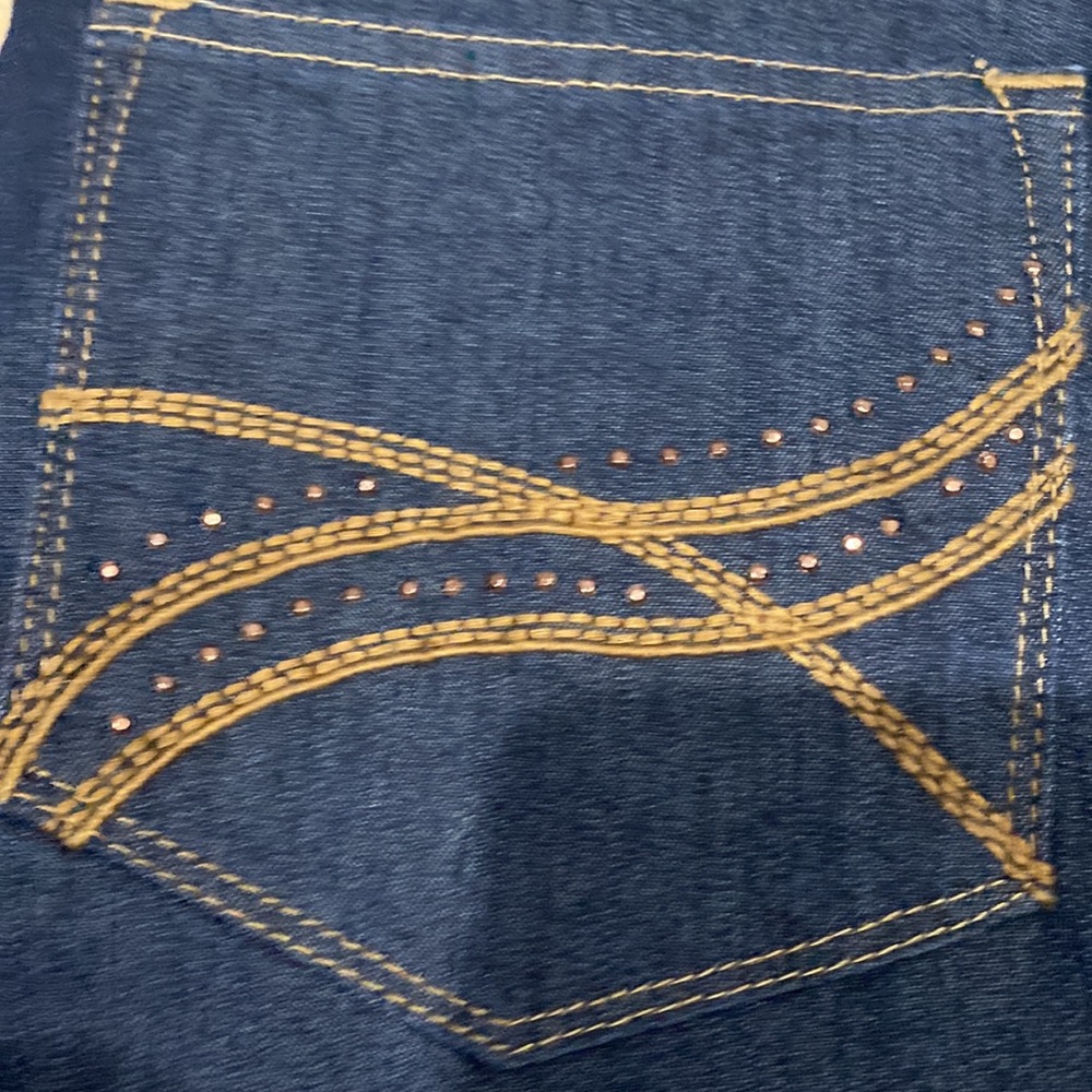 🧵 NWT Lee At The Waist Classic Fit Bootcut Dark Wash Jeans 🧵 - Picture 4 of 7